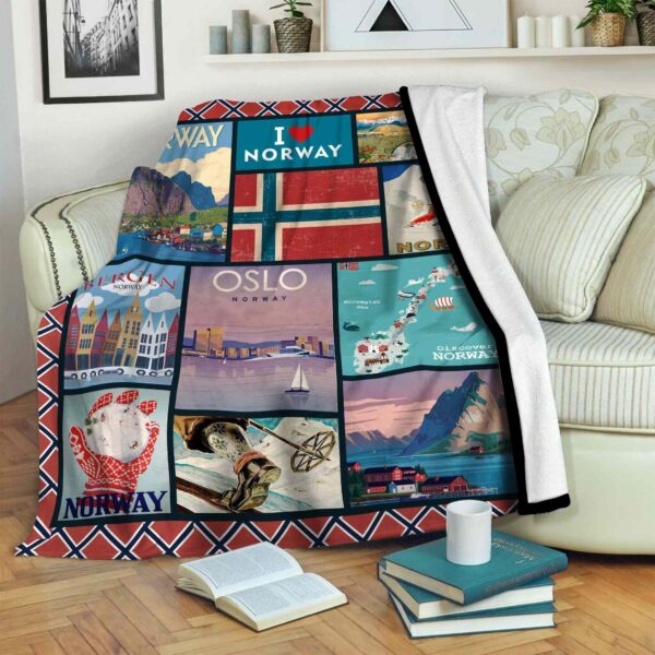 Norway Fleece Blanket Sherpa Blanket