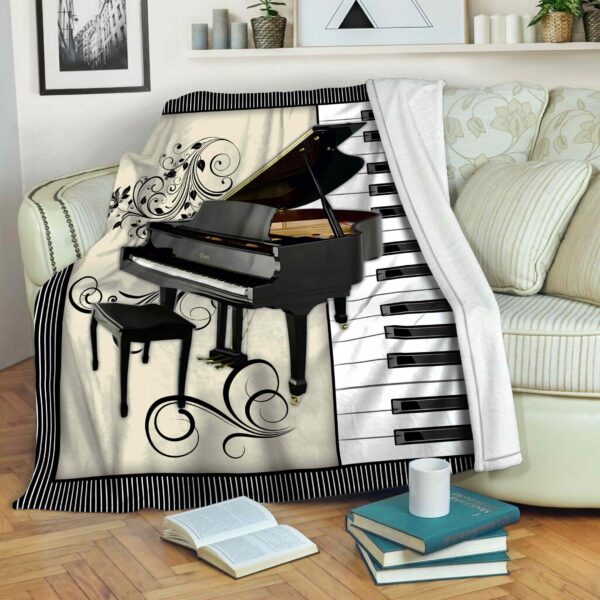 Piano King Fleece Blanket Sherpa Blanket