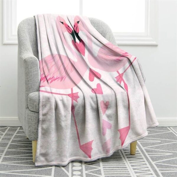 Flamingo Fleece Blanket Sherpa Blanket
