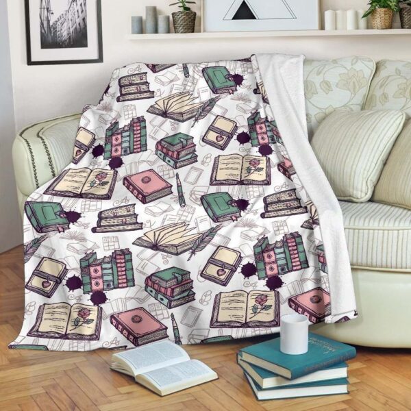 Library Librarian Book Lover Fleece Blanket Sherpa Blanket