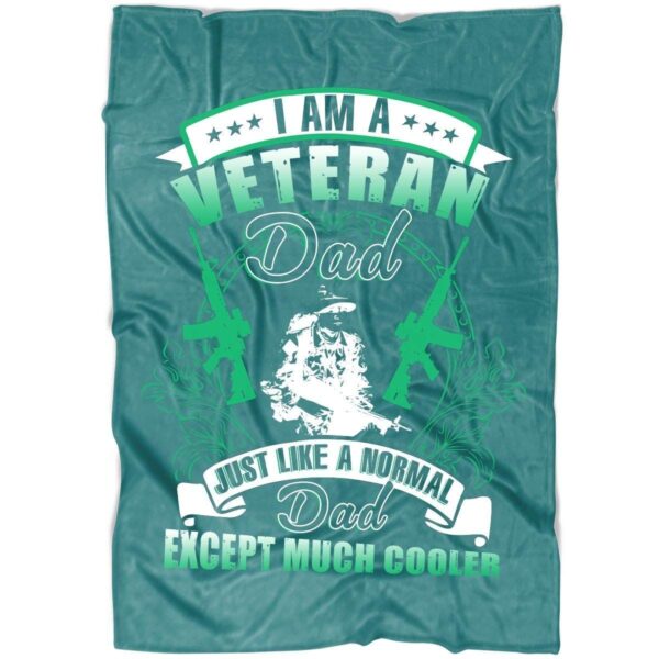 Veteran Dad Fleece Blanket Sherpa Blanket