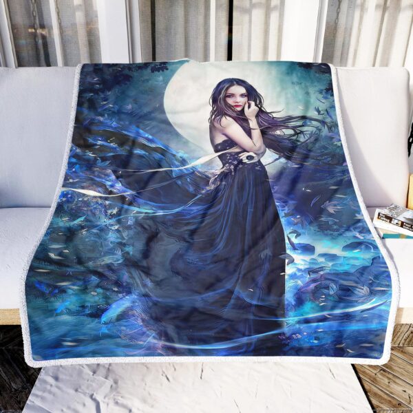 Girl In The Heaven Fleece Blanket Sherpa Blanket