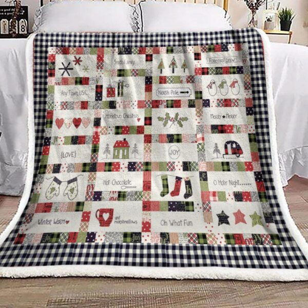 Christmas Fleece Blanket Sherpa Blanket