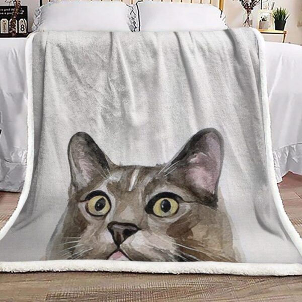Cat Fleece Blanket Sherpa Blanket