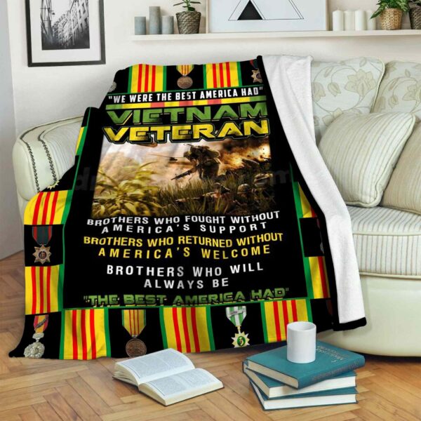Veteran Fleece Blanket Sherpa Blanket