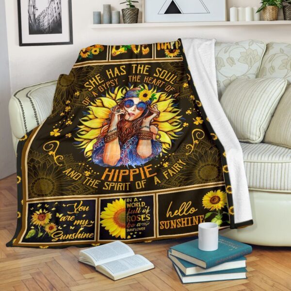 Hippie Fleece Blanket Sherpa Blanket