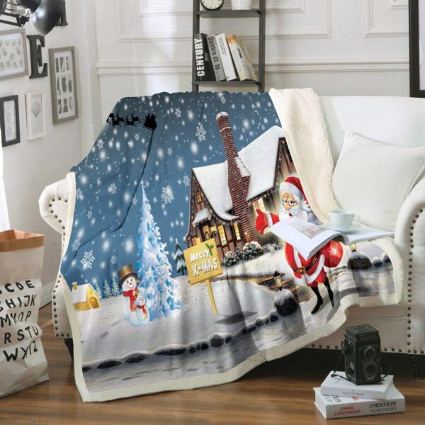 Christmas Fleece Blanket Sherpa Blanket
