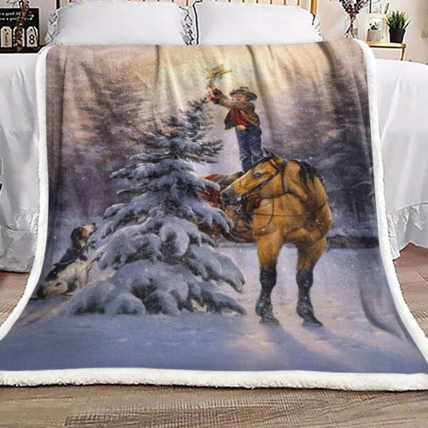 Christmas Tree Fleece Blanket Sherpa Blanket