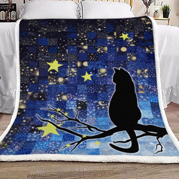 Cat Fleece Blanket Sherpa Blanket