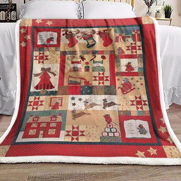The Night Before Christmas Fleece Blanket Sherpa Blanket