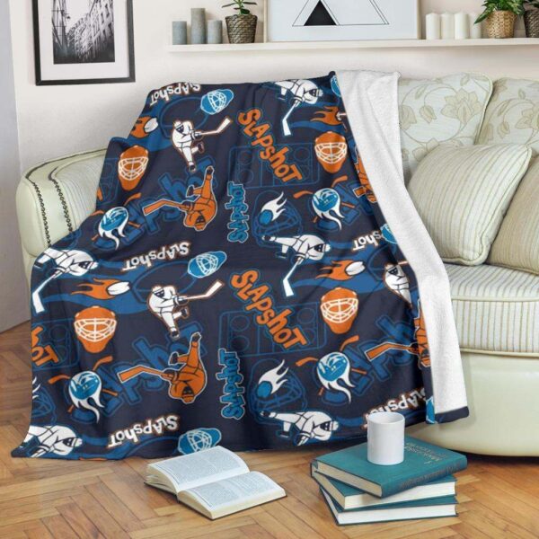 Hockey Fleece Blanket Sherpa Blanket