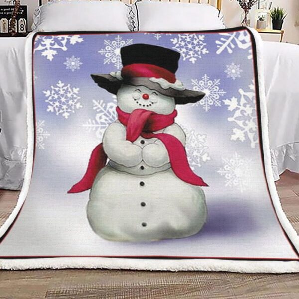 Snowmans Fleece Blanket Sherpa Blanket