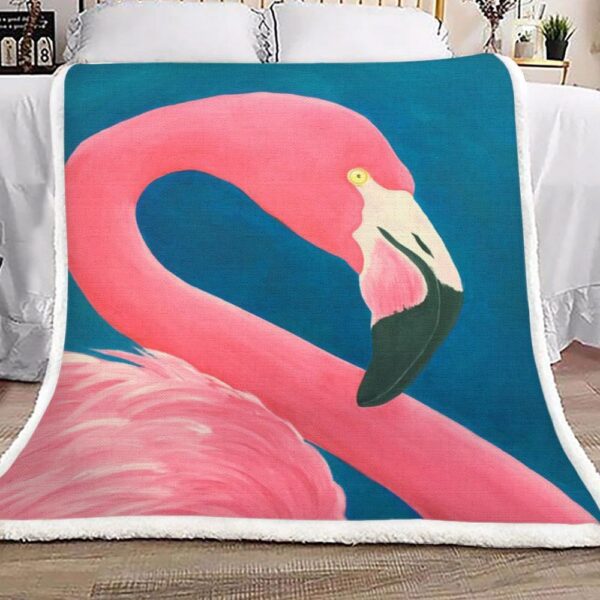 Flamingo Fleece Blanket Sherpa Blanket