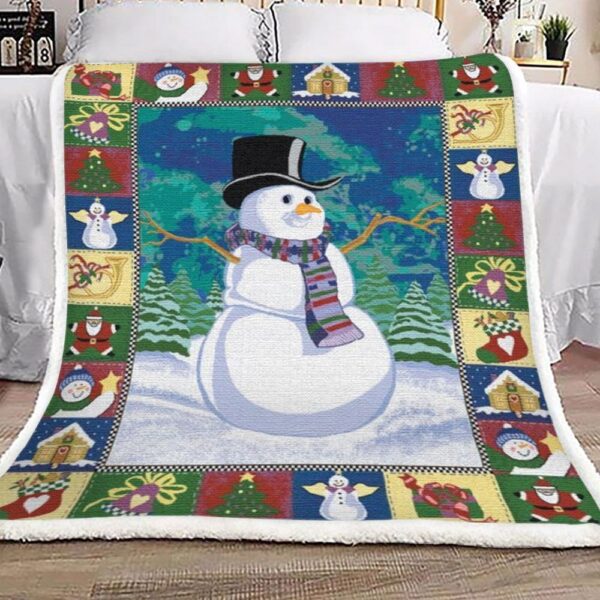 Snowmans Fleece Blanket Sherpa Blanket