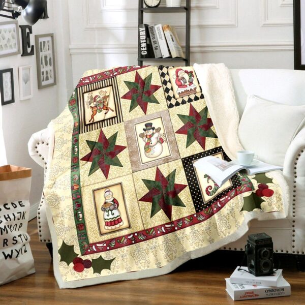 Merry Christmas Fleece Blanket Sherpa Blanket