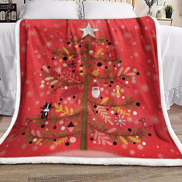 Christmas Tree Fleece Blanket Sherpa Blanket