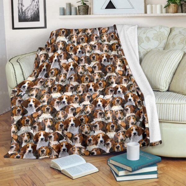 Treeing Walker Coonhound Fleece Blanket Sherpa Blanket