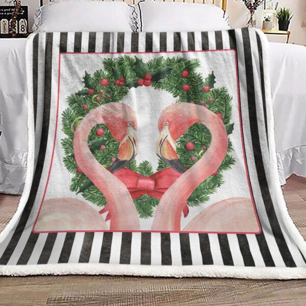 Flamingo Fleece Blanket Sherpa Blanket