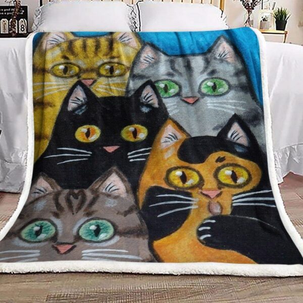 Cats Fleece Blanket Sherpa Blanket