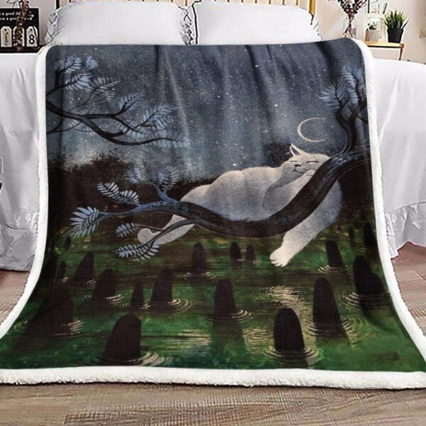 Cat Fleece Blanket Sherpa Blanket