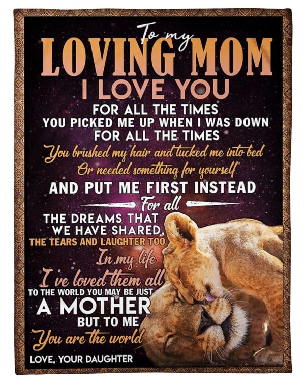 Daughter To Mom And Put Me First Instead Fleece Blanket Sherpa Blanket