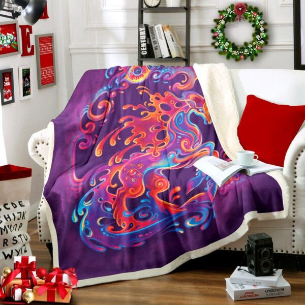 Horse Fleece Blanket Sherpa Blanket
