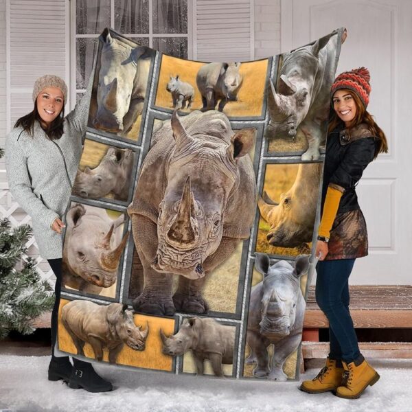Rhino Fleece Blanket Sherpa Blanket