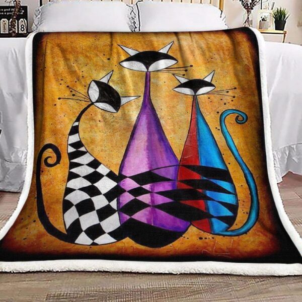 Cats Fleece Blanket Sherpa Blanket