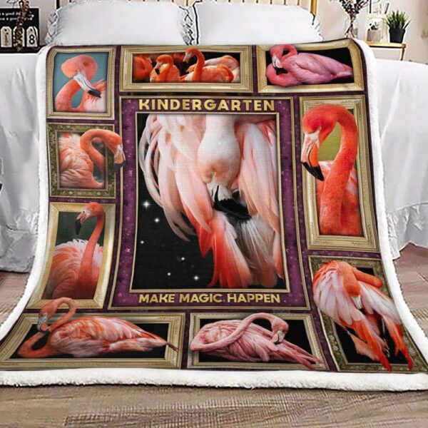 Flamingo Fleece Blanket Sherpa Blanket