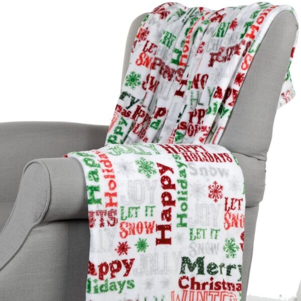 Seasonal Christmas Fleece Blanket Sherpa Blanket
