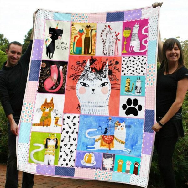 Cat Fleece Blanket Sherpa Blanket
