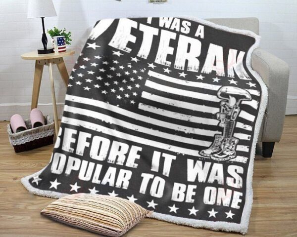 Veteran Fleece Blanket Sherpa Blanket