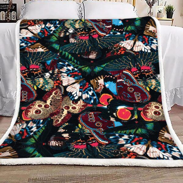 Butterfly Fleece Blanket Sherpa Blanket