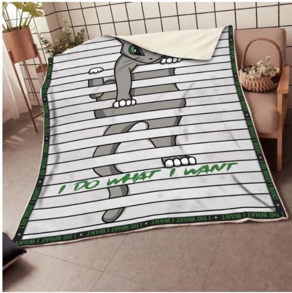 Cat Fleece Blanket Sherpa Blanket
