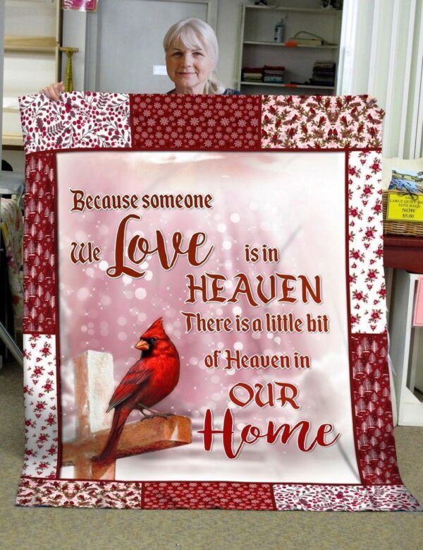 Cardinal In Heaven Fleece Blanket Sherpa Blanket