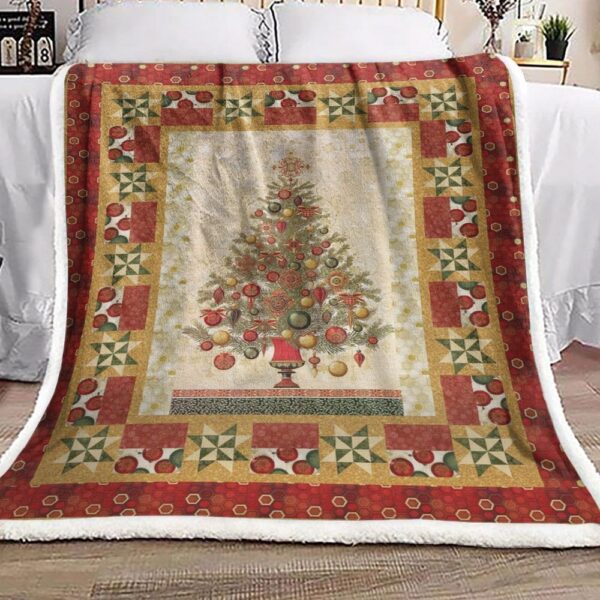Christmas Tree Fleece Blanket Sherpa Blanket