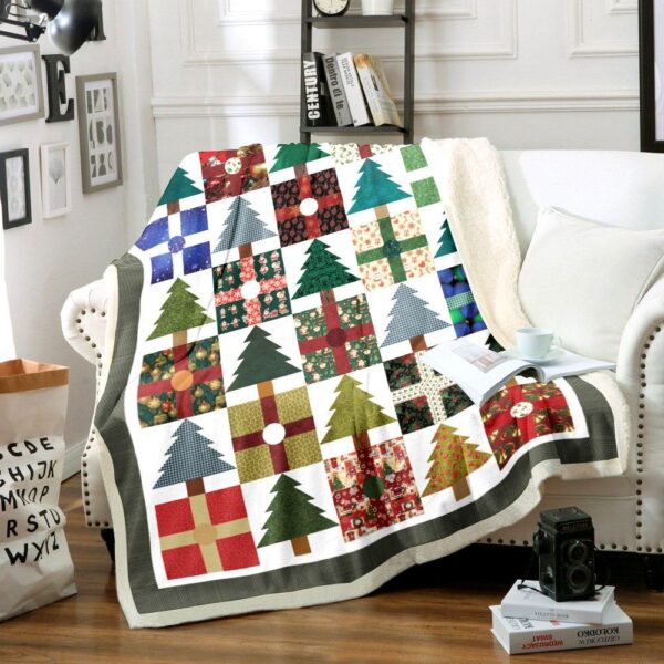 Christmas Gift Fleece Blanket Sherpa Blanket