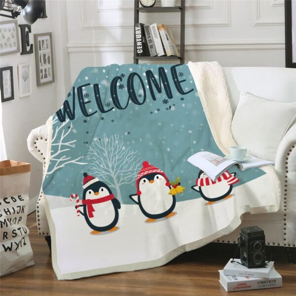 Merry Christmas Fleece Blanket Sherpa Blanket