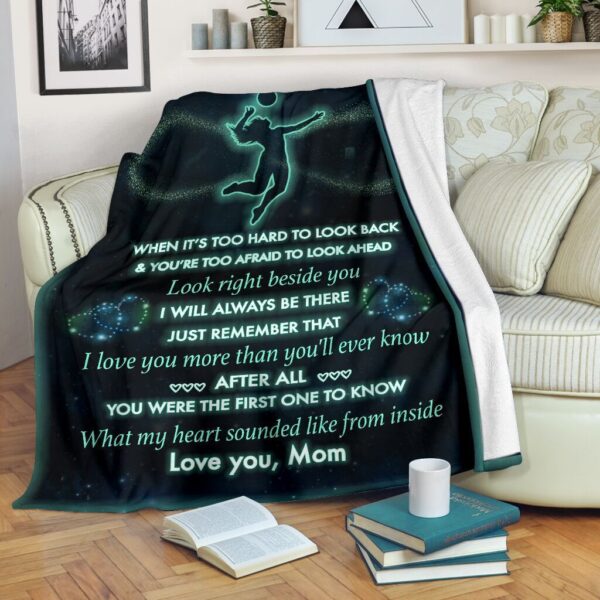 To My Volleyball Girl Fleece Blanket Sherpa Blanket