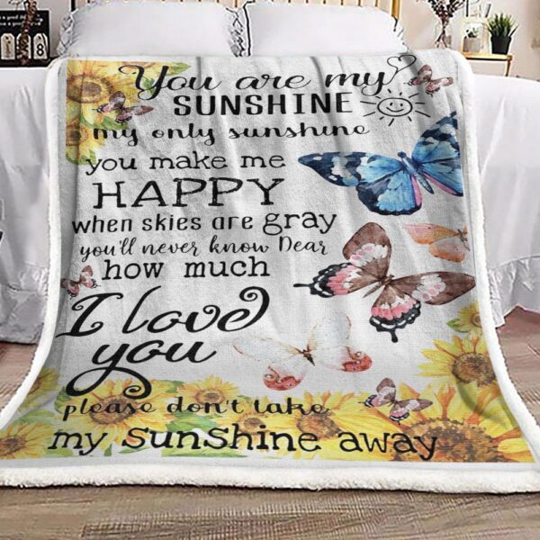 Butterfly Fleece Blanket Sherpa Blanket