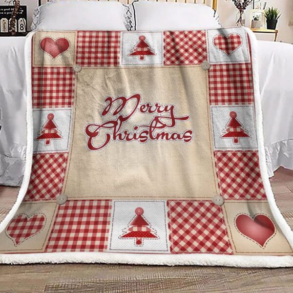 Merry Christmas Fleece Blanket Sherpa Blanket