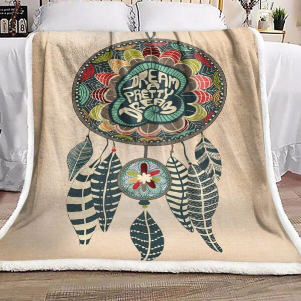 Dreamcatcher Fleece Blanket Sherpa Blanket