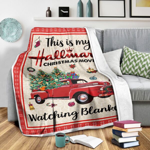 Christmas Movies Watchin Fleece Blanket Sherpa Blanket