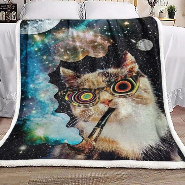 Cat Fleece Blanket Sherpa Blanket