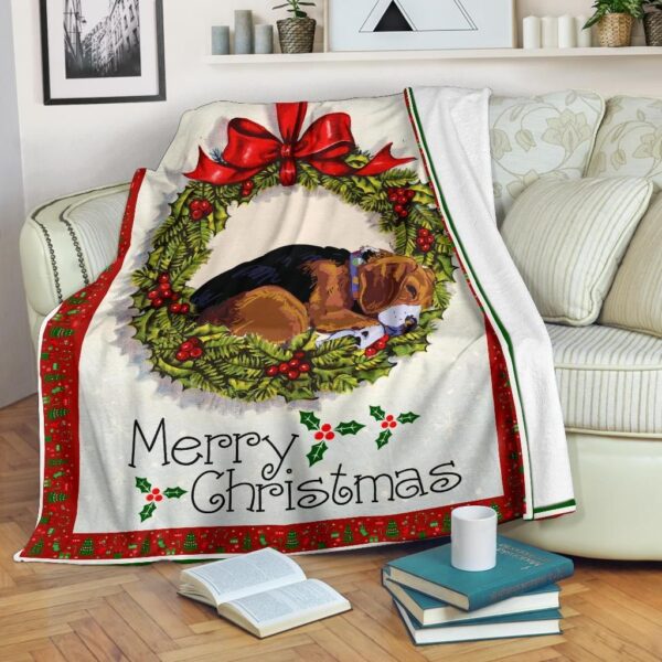 Christmas Beagle Fleece Blanket Sherpa Blanket