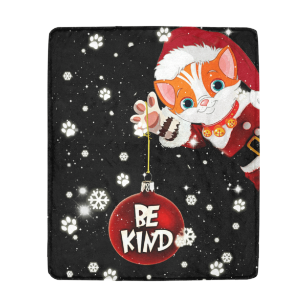 Cat Christmas Xmas Fleece Blanket Sherpa Blanket