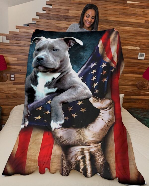 Pitbull Fleece Blanket Sherpa Blanket