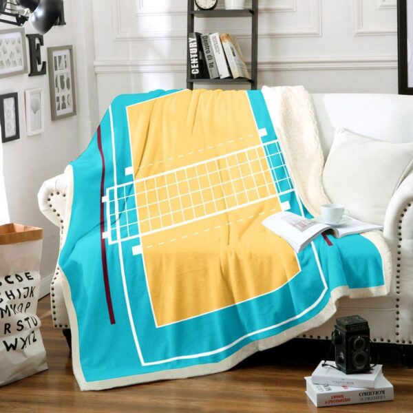 Volleyball Fleece Blanket Sherpa Blanket
