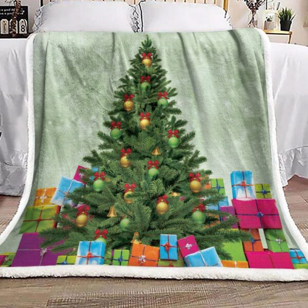 Christmas Tree Fleece Blanket Sherpa Blanket