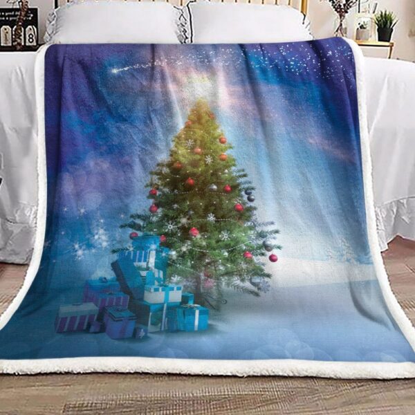 Christmas Tree Fleece Blanket Sherpa Blanket